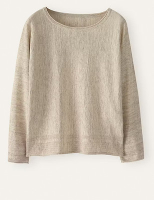 New Poetry DOLMAN-SLEEVE SWEATER Pure linen, Full Color & Size !!