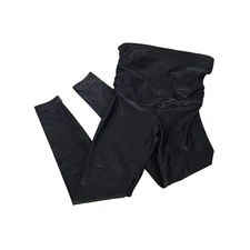 Koral Lustrous Infinity Maternity Leggings Black Size Medium High Waist Ruched