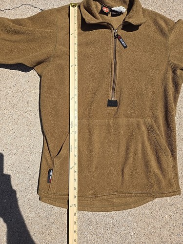 US Marine Corp USMC by Peckham Polartec Brown 1/2 Zip Fleece Pullover Men's LG - Picture 10 of 11