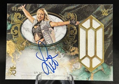 2025 Topps Royalty WWE Liv Morgan Superior Relic Signatures /99 (ROYAL RUMBLE)