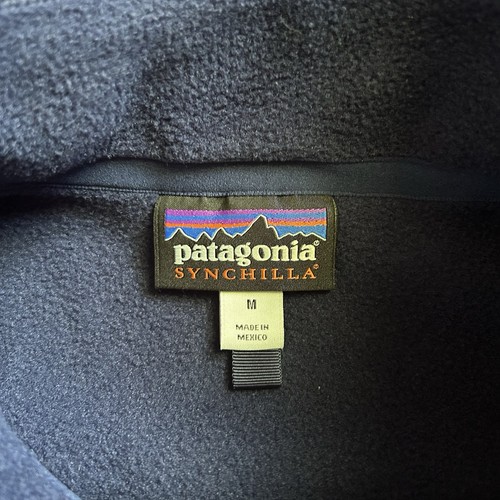 Patagonia Synchilla Men's Medium Vest Full Zip Blue Fleece - Picture 3 of 8