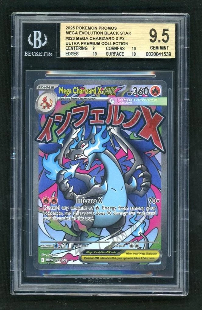 Charizard Pokémon TCG Grade 9.5 Evolutions Individual Collectible