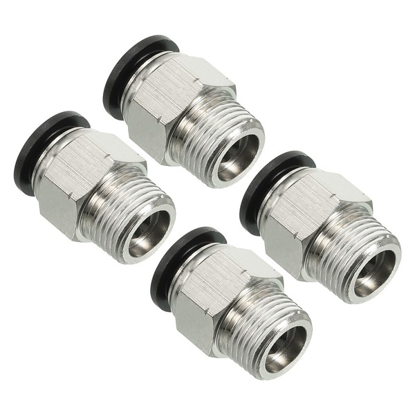"12Mm X 3/8\"NPT Gewinde Push-To-Connect-Fittings,4Er Pack Gerade"-image