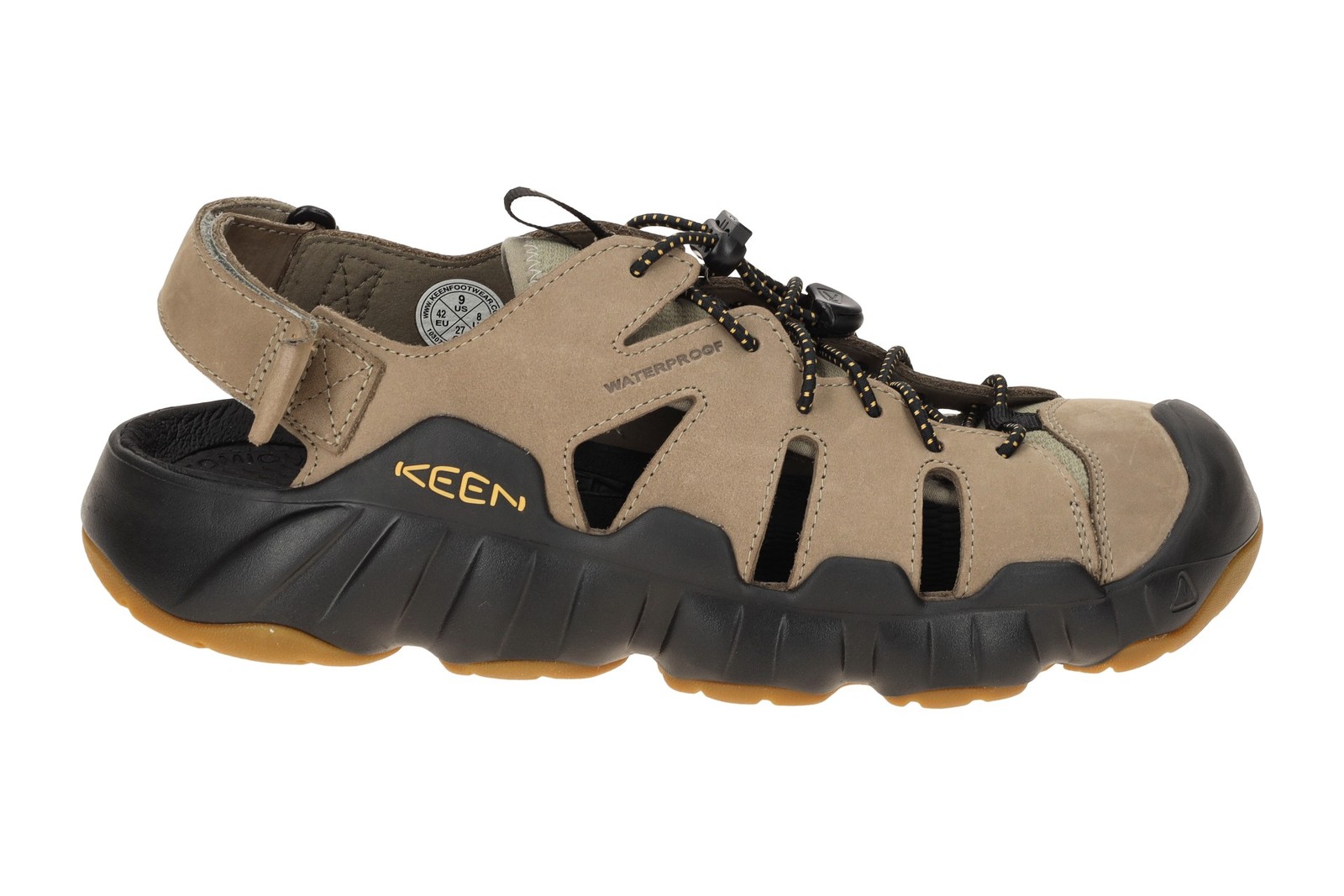 Keen HYPERPORT FISHERMAN LEATHER sandalo uomo marrone NUOVO