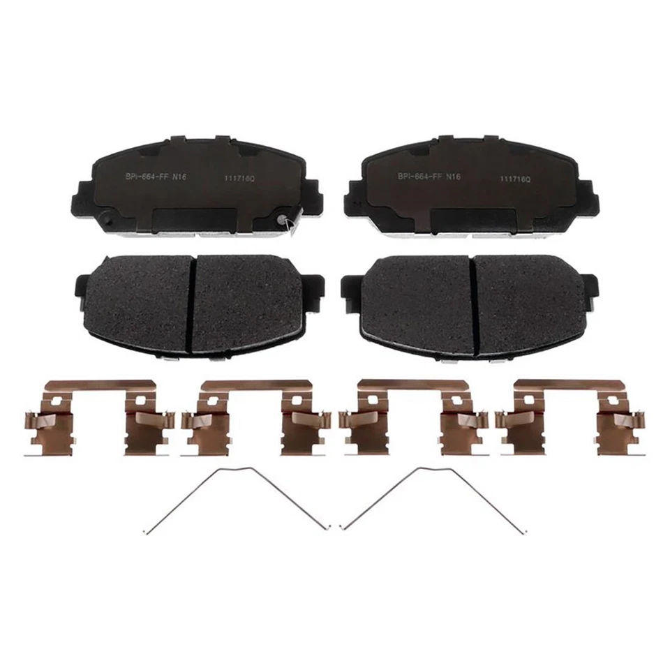 Front Brake Rotors + Ceramic Brake Pads & Hardware For 2013-2018 Acura RDX - Image 2 of 4