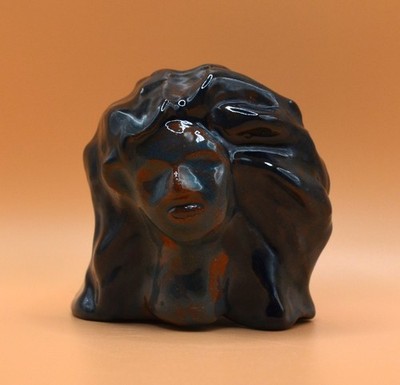 ''Nothing is Real'' - Expensive Original Clay Sculpture. Hand made & glazed.