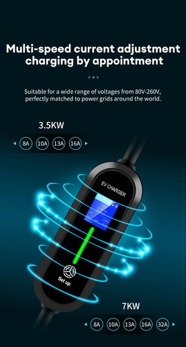 EV Portable Charger Type1 Type2 GBT Charger US/Schuko Plug WallBox 3.5KW 16A - Picture 16 of 28