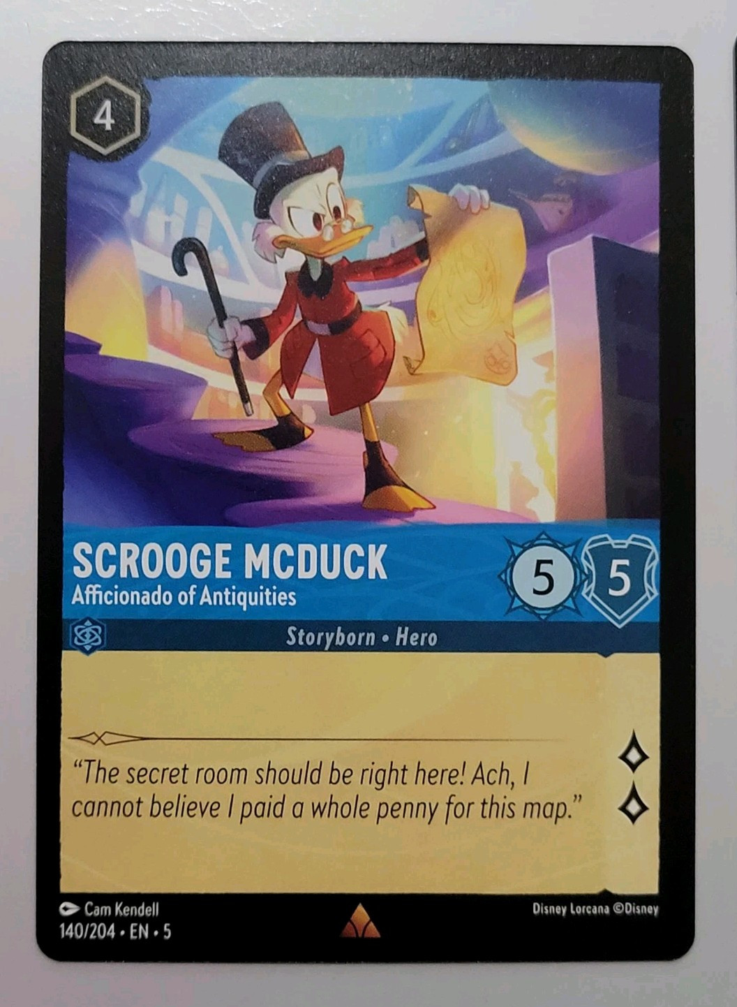 Disney Lorcana TCG - Shimmering Skies: Scrooge McDuck (140/204) - Rare - NM