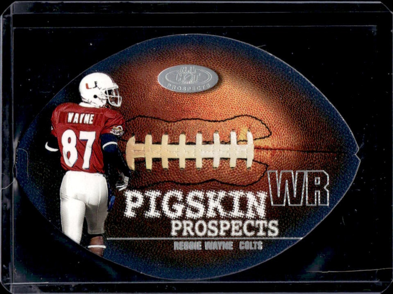 Reggie Wayne Fleer Hot Prospects Pigskin Prospects #6 Base