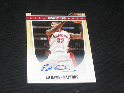 ED DAVIS RAPTORS STAR HAND SIGNED AUTOGRAPHED PACK PULLED NBA ...
