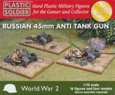 Russian 45mm Anti Tank Gun Plastic Soldier Company WW2G20001