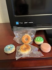 Squishy Slow Rise Donut, Macaron, Cookie, and Puff Pastry - Set of 5