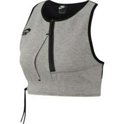 Nike Damen Tanktop Oberteil Sportswear Tech Fleece CD4201-063 Sport Laufen Neu S