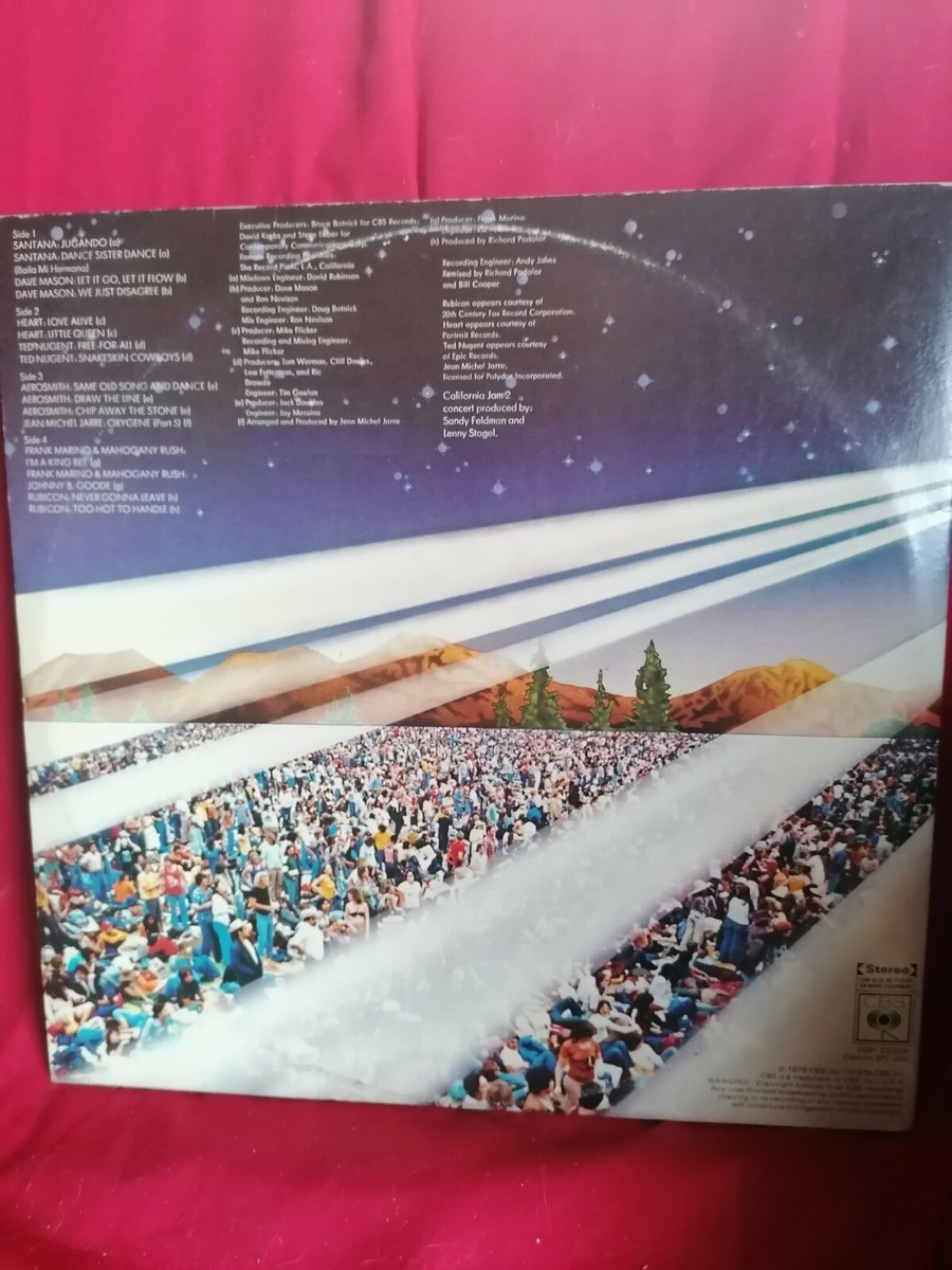 California Jam 2 LP 1978 Australia Ex+ Heart Santana