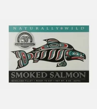 10 Boxes Alaska Smokehouse 8 oz Smoked Wild Salmon Boneless Expires 08/2030