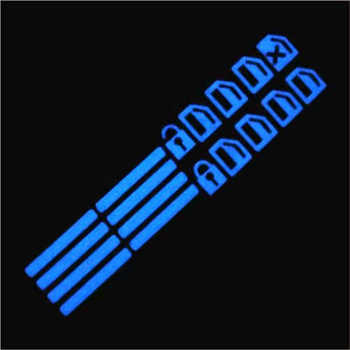 Car Stickers Car Door Window Switch Luminous Sticker Night Safety Accessories ↻ - Picture 10 of 14