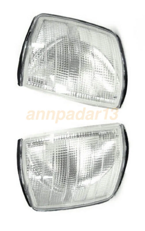 190E Clear W201 Corner Lights 84-93 Signal Light 190D USA Mercedes Benz One Pair Foto 3 de 3