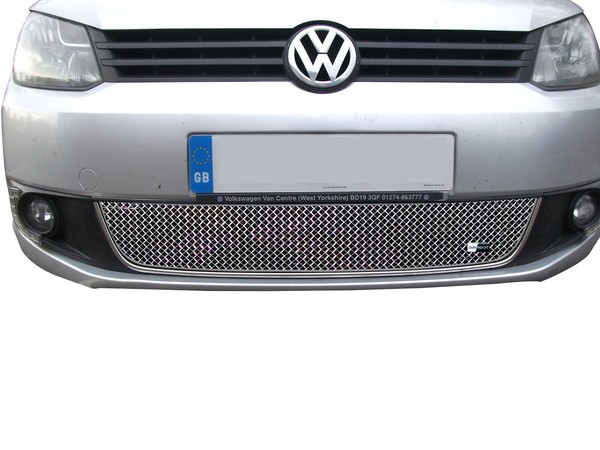 VW Caddy (Facelift) – Unterer Grill, Silbern (2010-2014)-image