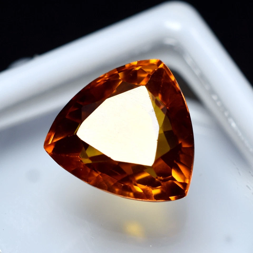 ÓPALO DE FUEGO 10-12 CT NARANJA MEXICANO NATURAL CORTE BILLÓN SUELTO PIEDRA PRECIOSA CERTIFICADA Foto 4 de 4