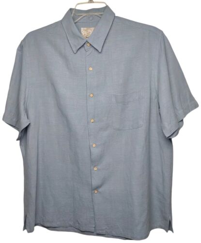 Tasso Elba Island Silk Linen Shirt XL