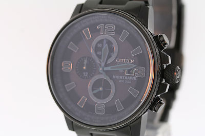 Men's Citizen CA0295-58E Eco-Drive NIGHTHAWK Black Stainless