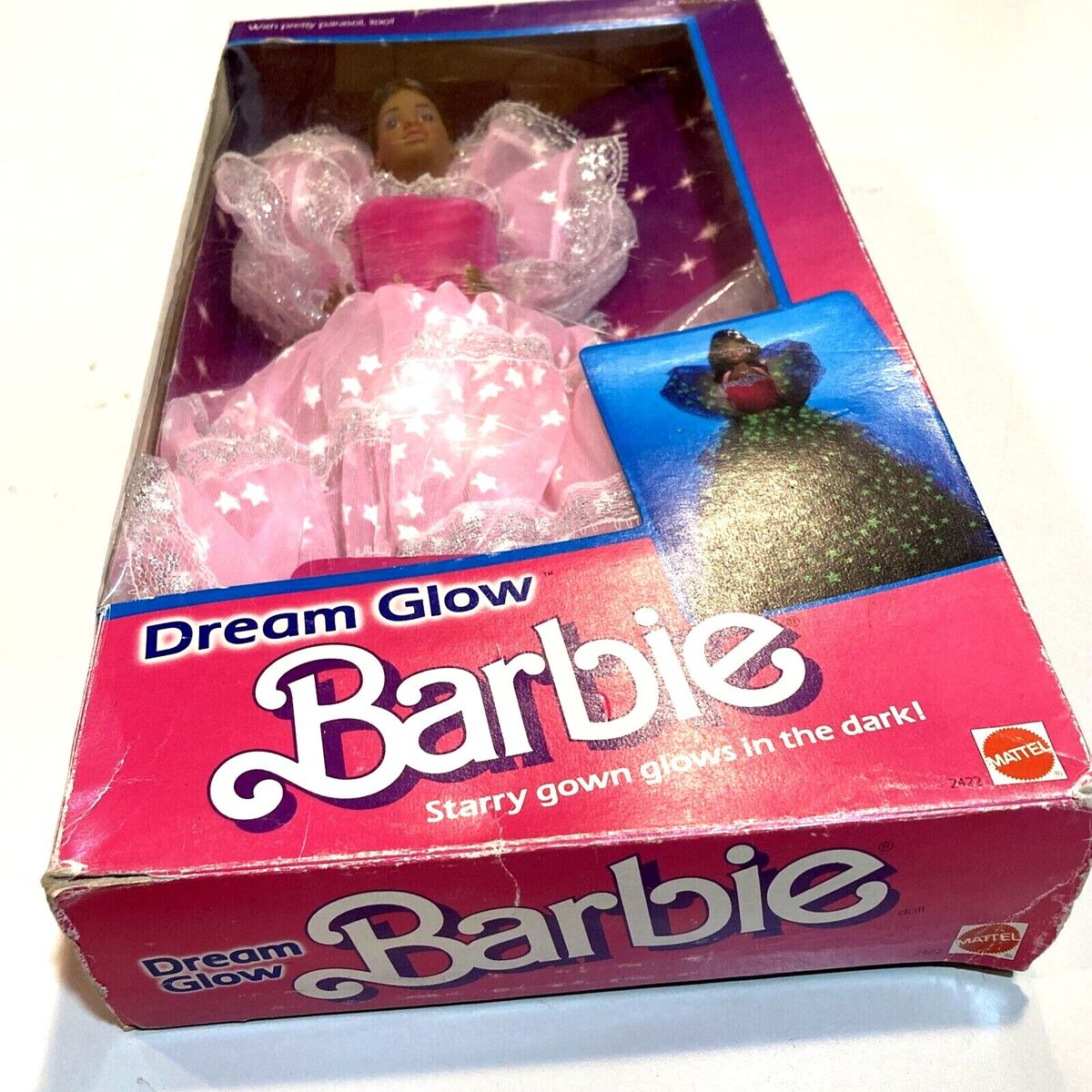 Vintage Dream Glow Barbie Doll 1985 Superstar (box Wear Vintage Dream Glow Barbie Doll 1985 Superstar (box Wear