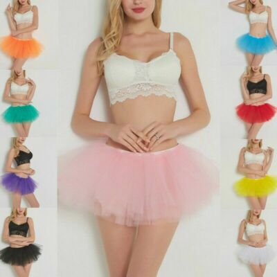 Jupe Tutu Multicolore Pour Femme - Tulle Ballet, Déguisement, Fête - Taille Unique Légère