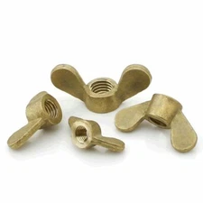 SOLID BRASS WING NUTS BUTTERFLY NUTS M3 M4 M5 M6 M8 M10 M12 M14 M16