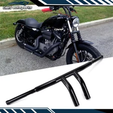 8" Rise Drag T-Bar Handlebar Bar For Harley Sportster Softail FLST FXST Custom 