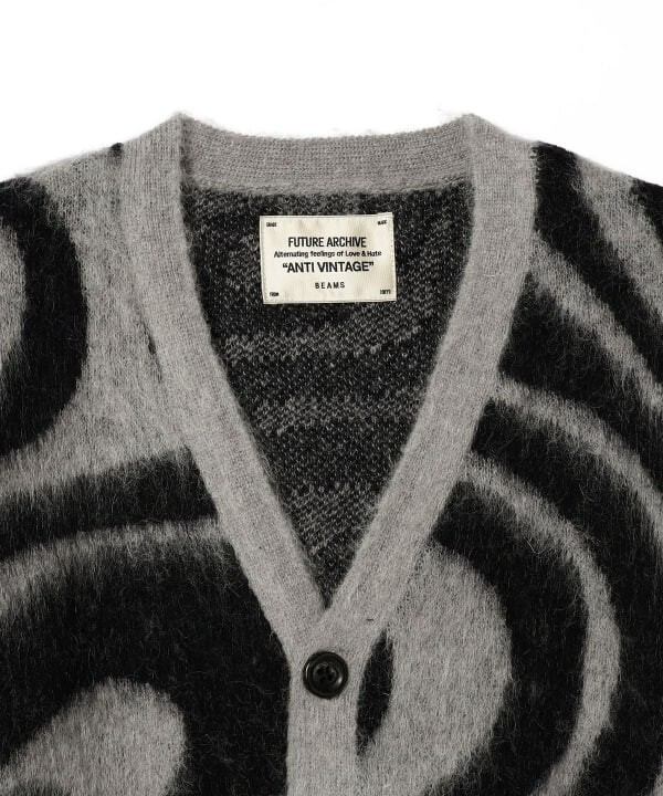 beams × future archive mohair cardigan ASK availability First) BEAMS FUTURE ARCHIVE / MARBLE MOHAIR