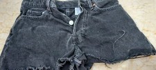 vintage black shorts raveled size 4 button fly high waist vintage short