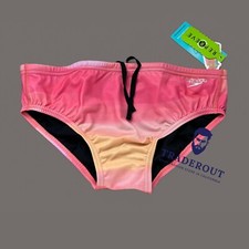 Speedo Men pink endurance swim Brief Bikini Swimwear size 34