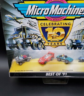 Vintage 1996 Micro Machines Celebrating 10 Years Best of 91 Set