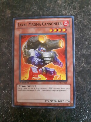Laval Magma Cannoneer Effect 1st Edition YuGiOh Card GENE-EN026