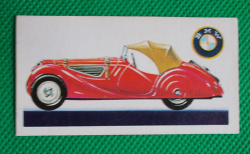 History Motorcar Karte, 1936 BMW 328 "Germany" - (6,8 x 3,7) - 50er - Nr. 40