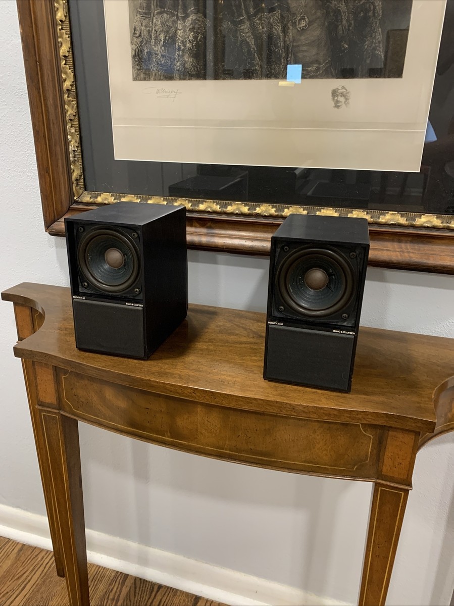 Pair of Bang Olufsen Beovox C40 Speakers w/Speaker Wire!! | eBay