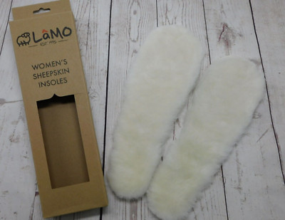 LAMO Women's 100% Australian Sheepskin Insoles CUT TO SIZE Cream/Off-White NEW