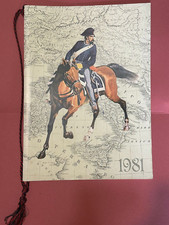 CALENDARIO ARMA CARABINIERI 1981 CON CORDINO
