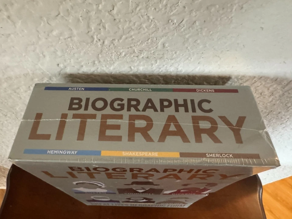 BIOGRAPHIC LITERARY: Great Lives in Graphic Form (6 Book BOX Set) NEW/SEALED Foto 4 de 4