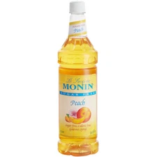 Monin Sugar Free Peach Flavoring / Fruit Syrup 1 Liter 544SYPFS036F