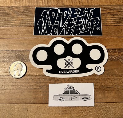 lot of 2 Vintage 10 Deep Stickers Streetwear The Hundreds OG | eBay
