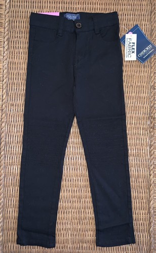 NWT Girls CHEROKEE Black Stretch Flex Fabric School Uniform Pants - size 6 - Picture 2 of 6