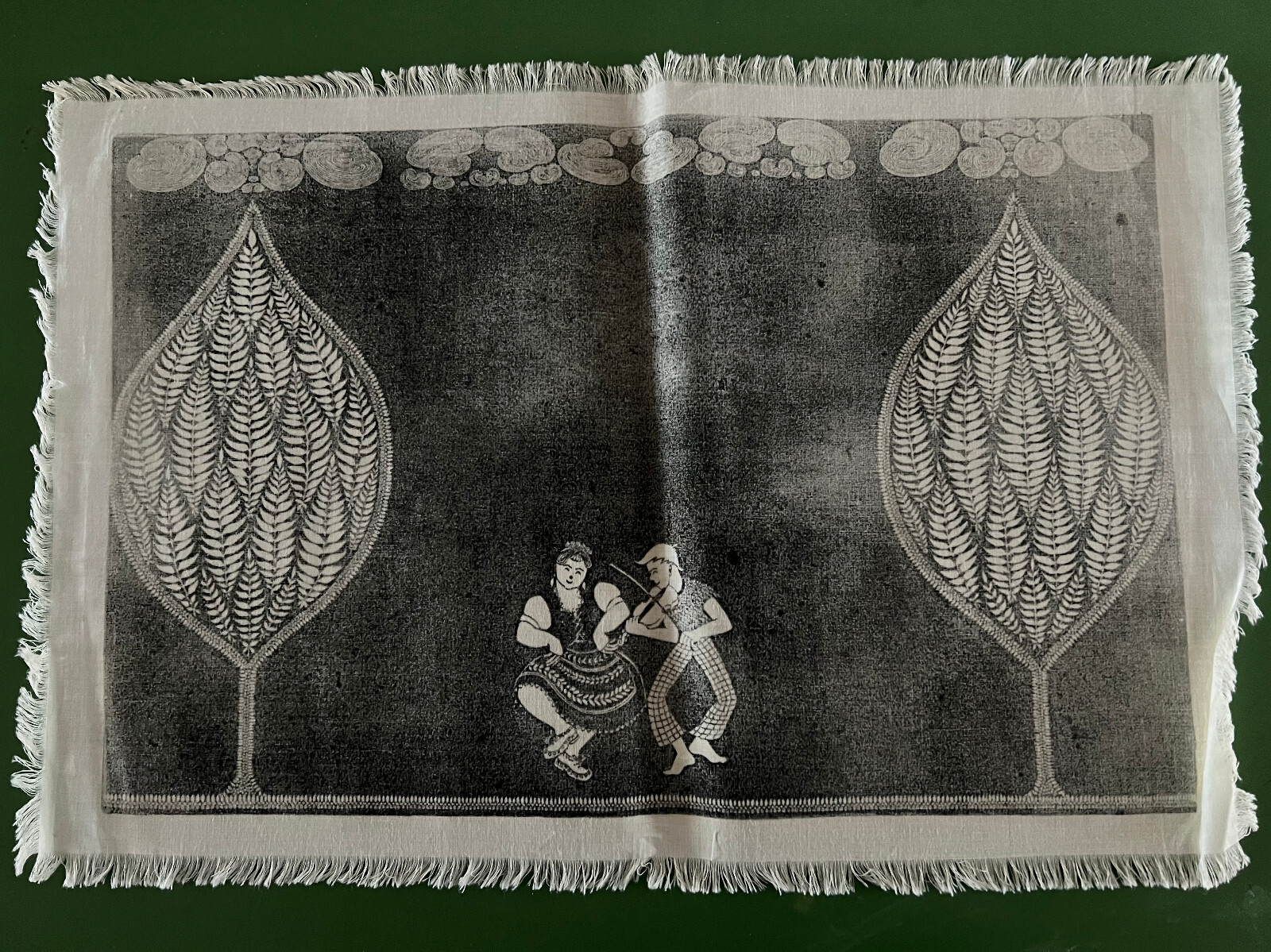 Vintage Folly Cove Designer Fiddle Dee Dee Placemat by Aino Clarke 1951