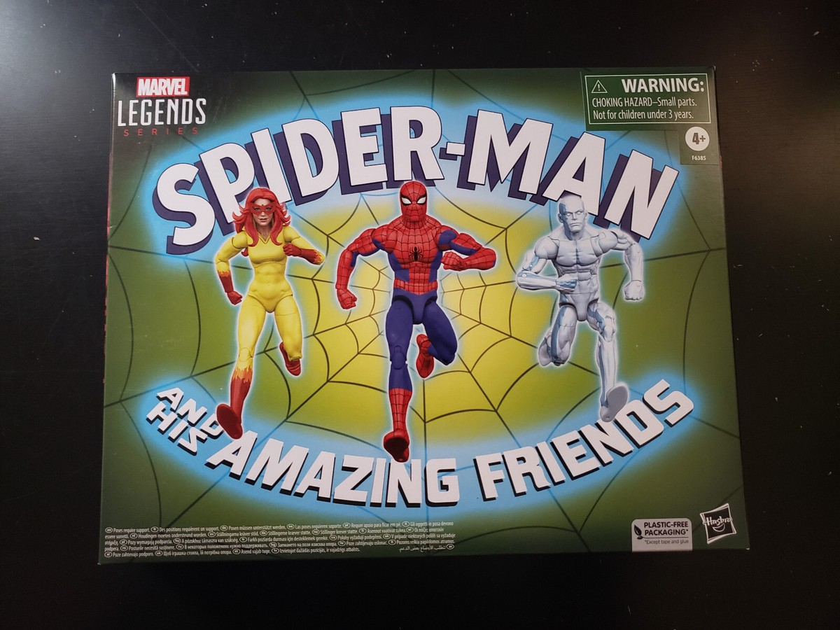 特撮 Marvel Universe 3 3/4in  Exclusive Action Figure 3-Pack Spider-Man and His Amazing Friends (Firestar Spider-Man and Marvel Universe 3 3/4