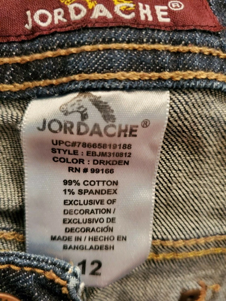 Jordache Womens Jeans Pants Size 12 Blue Bootcut - Image 2 of 4