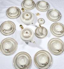 Porzellan Johann Seltmann Vohenstrauß 10 Personen Kaffee Tee Service Ostern Gold