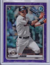 MAURICIO DUBON 2020 BOWMAN CHROME PURPLE REFRACTOR ROOKIE RC #D 214/250