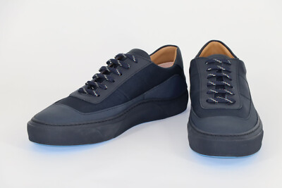 HUGO BOSS SNEAKERS, Mod. Eclipse_Tenn, Gr. EU 44 / UK 10, Made in Italy, Navy