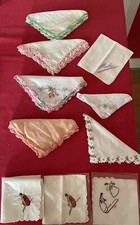Handkerchiefs Hankies Vintage Lot of 10 - Asian 2 still In Plastic - Mother