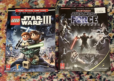 2 X Prima Game Guides - Star Wars The Force Unleashed & Lego Star Wars 3 (III)